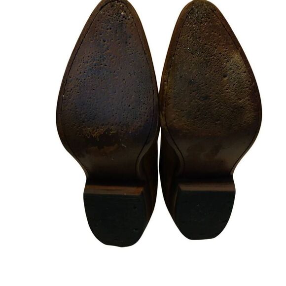 Frye Boots Billy Short Cognac Cowgirl Boots Women's Size 6 - Picture 6 of 14